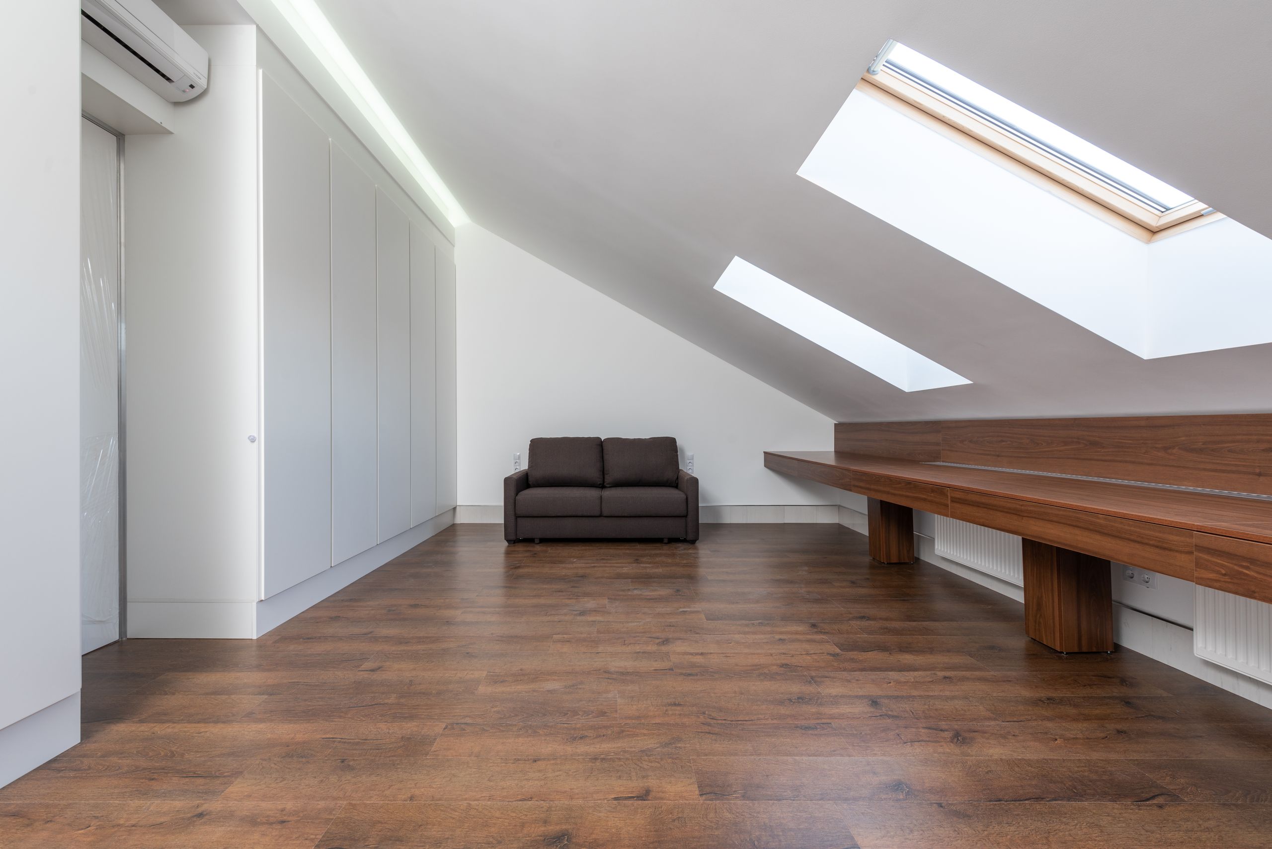 attic room wardrobes